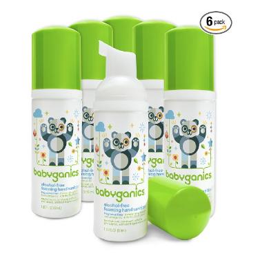 Babyganics Alcohol-Free Foaming Hand Sanitizer (Pack of 6) – Only $10.85!