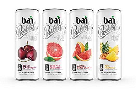 Bai Bubbles Variety Pack, Sparkling Antioxidant Infused Beverage, 11.5 Ounce (Pack of 12) – Only $16.49!