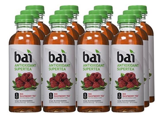 Bai Rio Raspberry Tea, Antioxidant Supertea, 18 Fl. Oz. Bottles (Pack of 12) – Only $14.33!