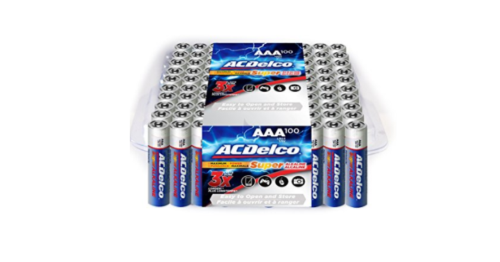 ACDelco Super Alkaline AAA Batteries, 100-Count Only $12.41 Shipped!