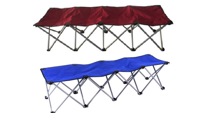 Wow! Ozark Trail 4-Person Foldable Camping Bench Only $9.99! (Reg. $32)