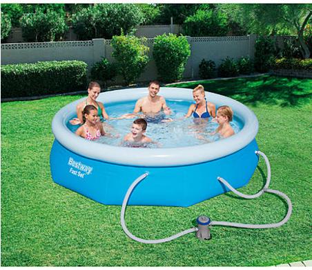 Bestway 10′ x 30″ Inflatable Fast Set Pool Kit – Only $39.99!