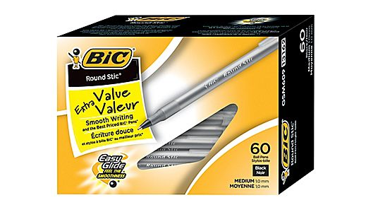 BIC Round Stic Ballpoint Pens, 60-ct Just $5.00!