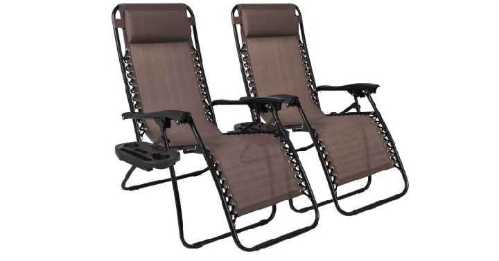 Wow! Best Choice Zero Gravity Lounge Patio Chairs (2 Set) Only $67.99 Shipped! (Reg. $159.95)