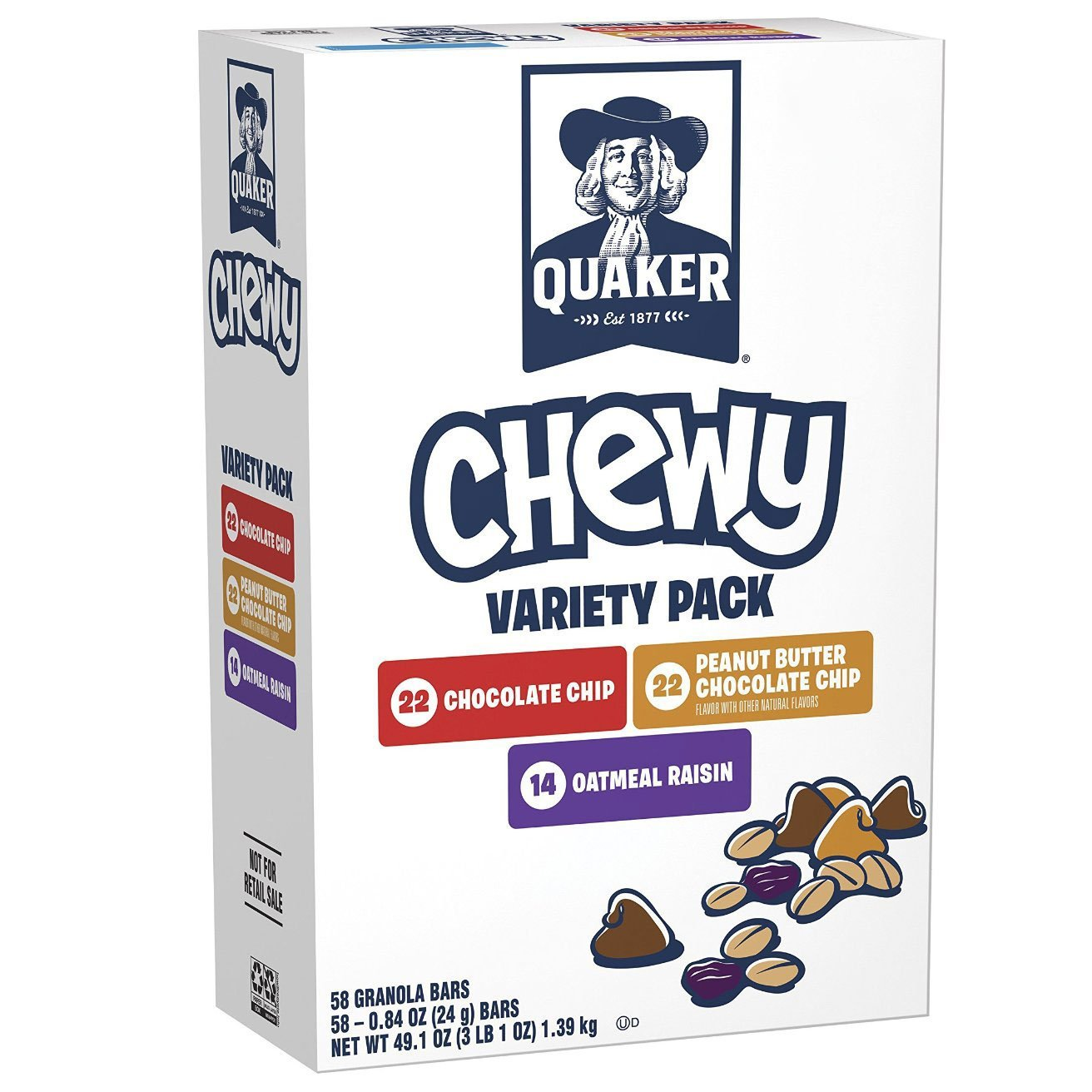 Quaker Chewy Granola Bars Variety Pack (58 Count) Only $10.25 Shipped!