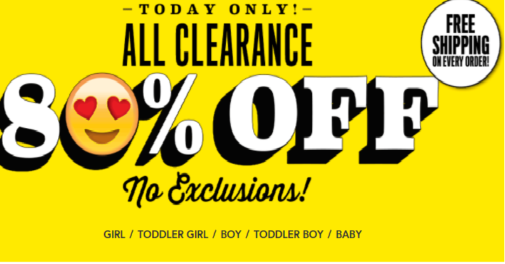 HOT! The Children’s Place: Take 80% off Clearance Items + FREE Shipping! Dresses $3.39, Shorts $2.19 Shipped!