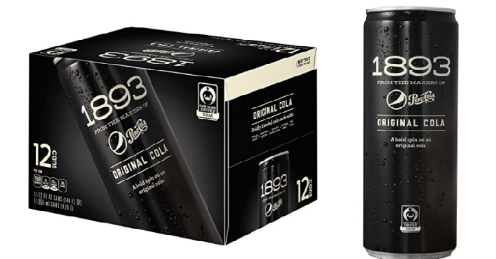 Pepsi Cola 1893, Original Cola 12 oz sleek cans (Pack of 12) Only $11.40 Shipped!