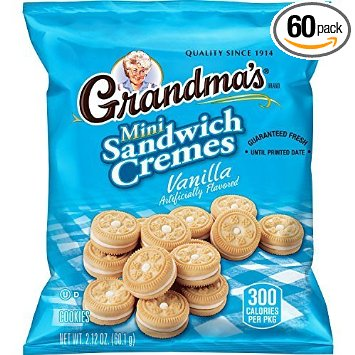Grandma’s Sandwich Cookies Vanilla Creme Minis Pack of 60 Only $15.13 Shipped!