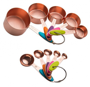 Copper Measuring Cups and Spoons Set of 10 $29.99!