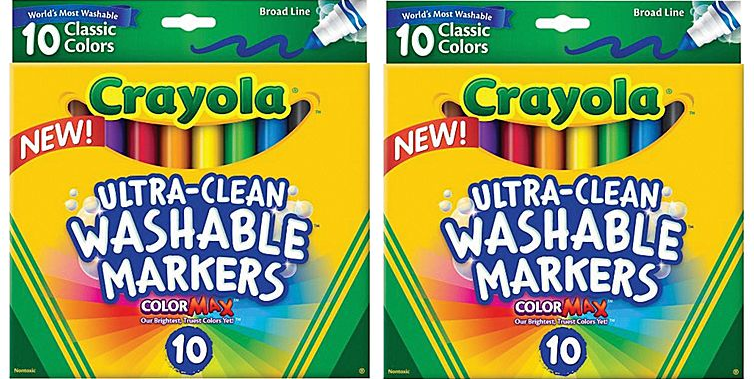 Crayola Ultra-Clean Broad Line Washable Markers Down to $3.00!