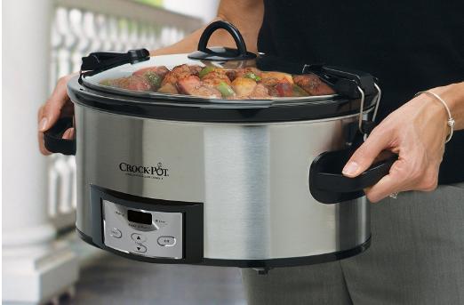 Crock-Pot 6-Quart Programmable Cook & Carry Slow Cooker with Digital Timer – Only $27.99!