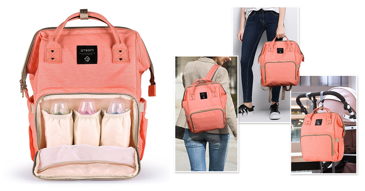 Smilism Diaper Bag Backpack Only $39.99! (Highly Rated)