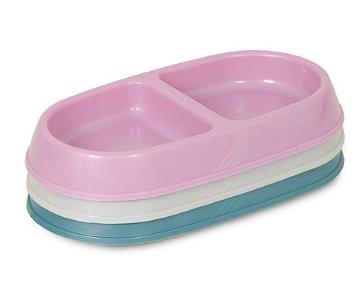 Petmate Small Lightweight Diner Double Dog Bowl – Only $0.99!