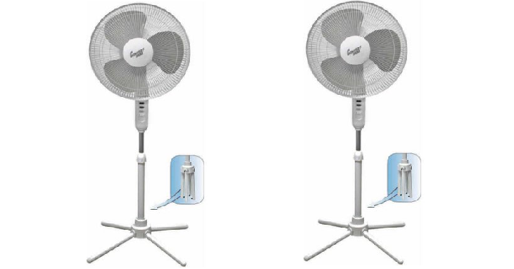 Comfort Zone 16″ Ped Oscillating Quad Pod Fan Only $14.85 + FREE Pick UP!