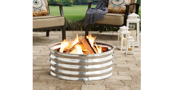 Better Homes and Gardens 36″ Galvanized Fire Ring Only $28.24! (Reg. $44)