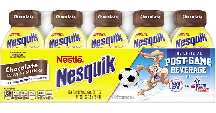 HOT! Nesquik Ready to Drink Milk Chocolate 10 Count Only $6.44 Shipped!