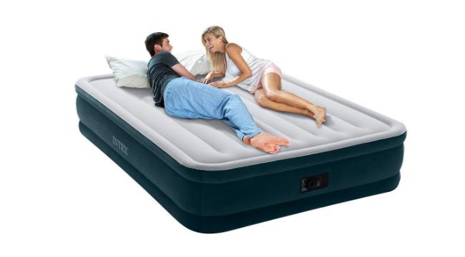 Intex Dura-Beam Series Elevated Comfort Airbed with Built-In Electric Pump – Only $34.99!