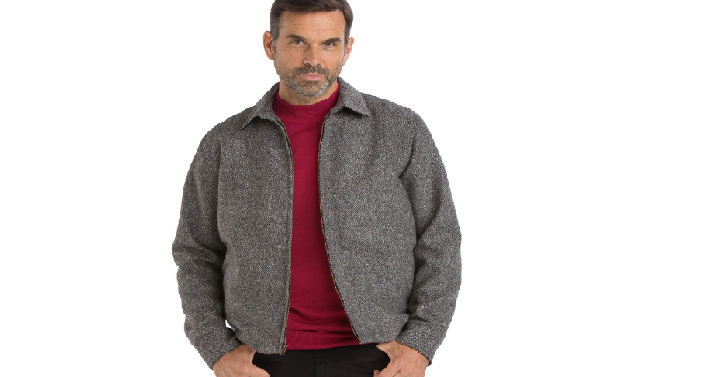 Wow! Men’s Donegal Tweed Bomber Jacket Only $33.15! (Reg. $169)