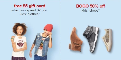 Target: Free $5 Gift Card With $25 Kids’ Clothes Purchase! Or $10 Gift Card With $40 Purchase!