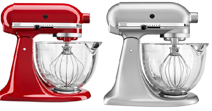 KitchenAid 5 qt. Stand Mixer with Glass Bowl & Flex Edge Beater Only $199.99 Shipped! (Reg. $349.99)