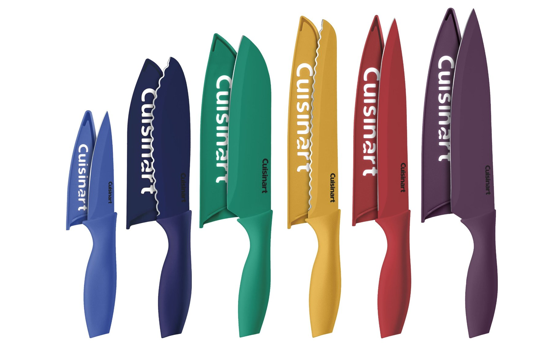 Prime Members: Cuisinart 12 Piece Color Knife Set with Blade Guards Only $15.99!