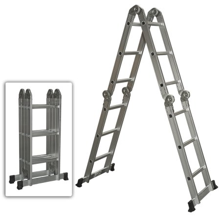 Aluminum Folding Step Ladder Extendable Heavy Duty Only $64.99! (Reg $174.95)