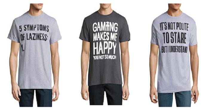 JCPenney: Men’s Graphic T-Shirts Only $3.50!