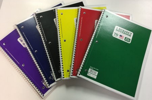 Wide Ruled Wirebound Notebook, 70 Sheets—25¢ + Free Pickup!