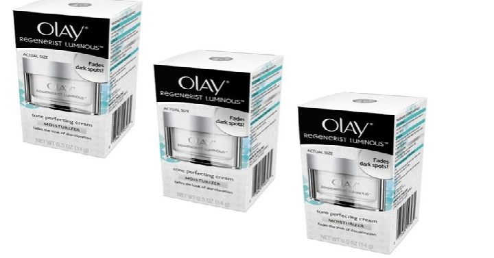 Olay Regenerist Luminous Tone Perfecting Cream, 0.5 Oz (3 Pack) Only $16.99 Shipped! (Reg. $49.99)