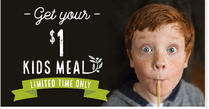 Olive Garden: Kids Meals for Only $1.00 with Adult Entree!