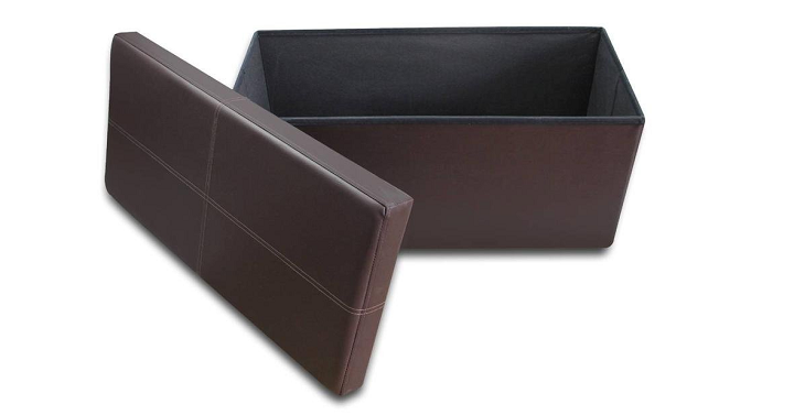 Otto & Ben 30 Inch Folding Storage Ottoman Bench Only $26.50 Shipped!
