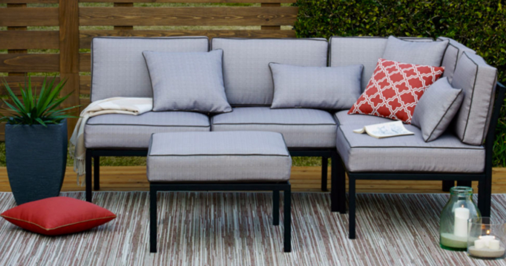 Outdoor Oasis 4-Piece Sectional Only $246.47! FREE Shipping!