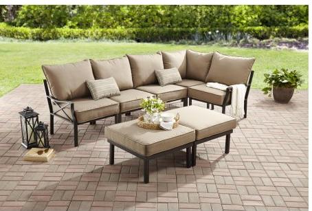 Mainstays Sandhill 7-Piece Outdoor Sofa Sectional Set – Only $349!