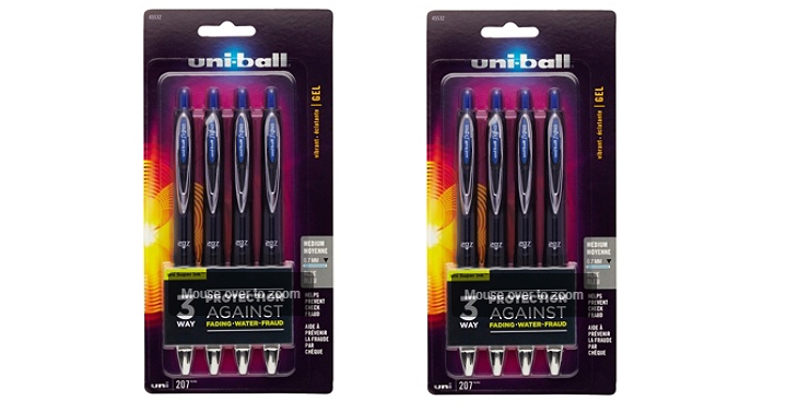 Hurry! Uni-ball Retractable Gel Pens (4 Pack) Only $1.00 Shipped! (Reg. $8.49)
