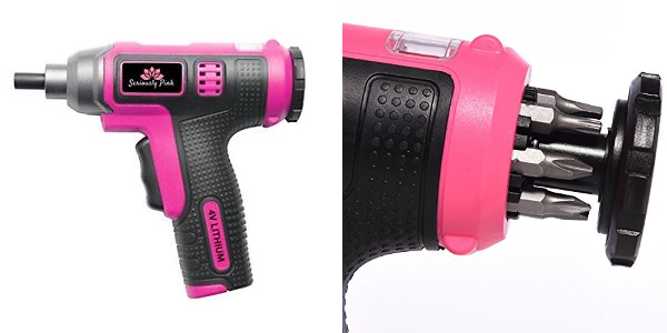 Seriously Pink 4V Lithium Ion Screwdriver Only $19.99!