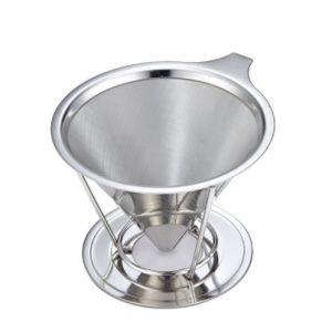 Pour Over Coffee Filter Reusable Cone-Shaped Dripper for Paperless Single Cup Brewed Coffee Maker $15.84!