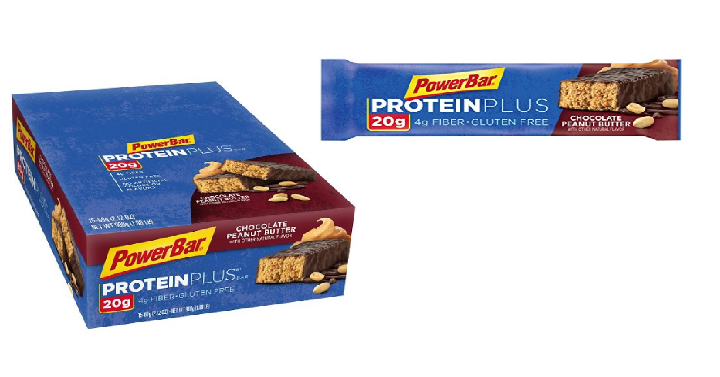PowerBar Protein Plus Bars, Chocolate Peanut Butter (Pack of 15) Only $17.75!
