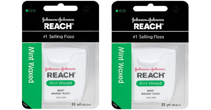 Reach Mint Waxed Floss, 55 Yd (pack of 6) Only $5.53 Shipped! That’s Only $0.92 Each!