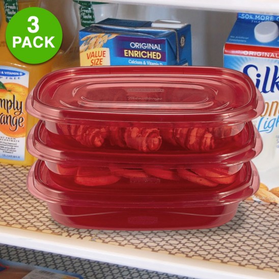 Set of 3 4-cup Rubbermaid TakeAlongs BPA-Free Food Storage Containers Only $7.99 Shipped!