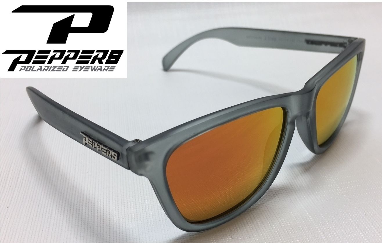 NEW Peppers Eclipse Black G15 Grey Polarized Mens Sport Wrap Sunglasses Only $11.99 Shipped!