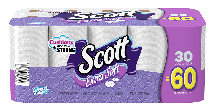 Walmart: Scott Extra Soft Bath Tissue 30 Double Rolls ONLY $10.12!