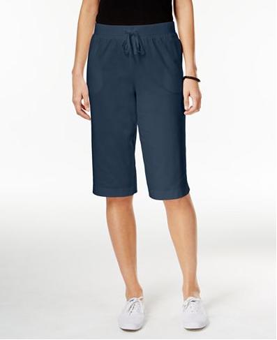 Karen Scott Petite Drawstring Skimmer Shorts – Only $10.39!