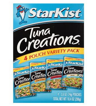 StarKist Tuna Creations, Variety Pack, 2.6 Ounce (Pack of 4) – Only $3.69!