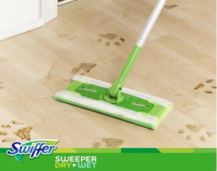 Swiffer Sweeper Cleaner Dry and Wet Mop Starter Kit – Only $8.99!