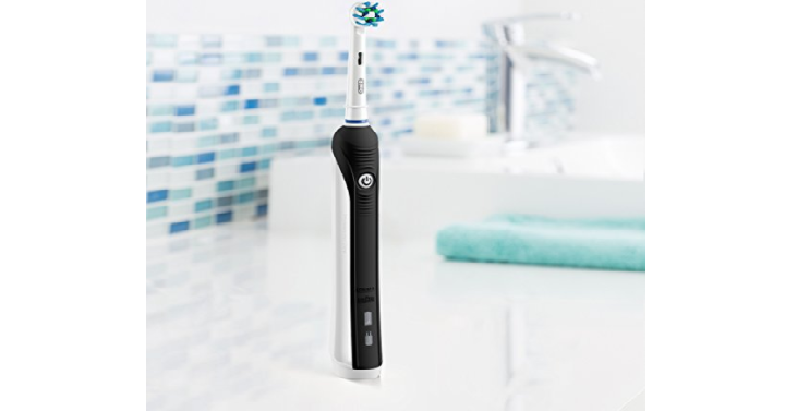 Oral-B Black Pro 1000 Power Rechargeable Electric Toothbrush Only $29.97 Shipped! (Reg. $69.99)