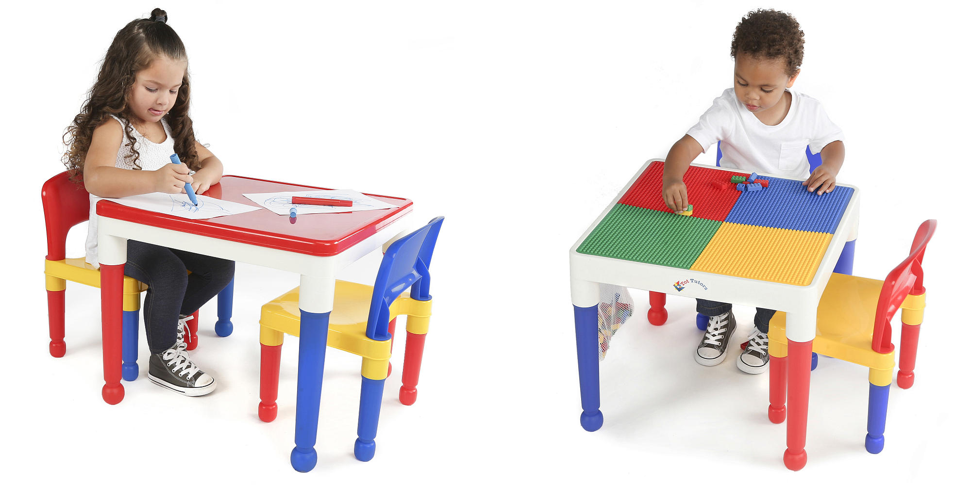 Tot Tutors 2-in-1 Plastic Construction Table Set Just $29.99! FREE Shipping!