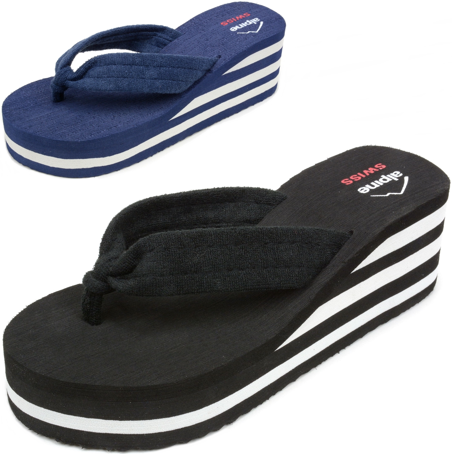 Alpine Swiss Terry Cloth Wedge Flip Flops Only $7.99 Shipped!!