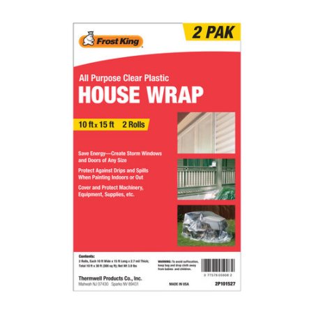 Walmart: Frost King All-Purpose Clear Plastic House Wrap Only $4.88! (Reg $7.92)