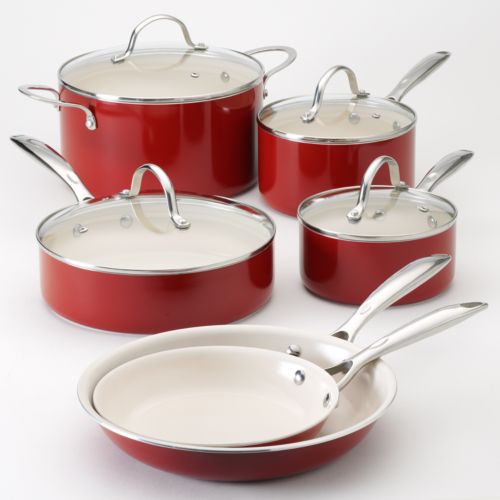 Kohl’s 30% Off! Earn Kohl’s Cash! Spend Kohl’s Cash! Stack Codes! FREE Shipping! Food Network10-pc. Red Nonstick Ceramic Cookware Set – Just $55.99! Plus earn $10 Kohl’s Cash!