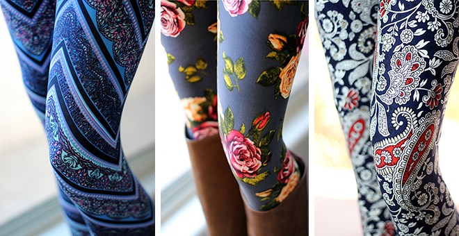 Ultra Soft Print Leggings with Extended Sizing from Jane! Super Cute Florals! Just $8.99!